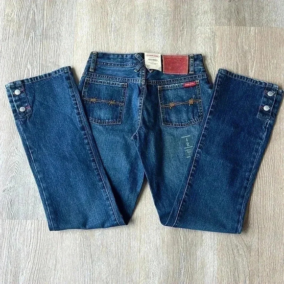 FARM GIRL & FEED Co. Carole-Lu low rise Boot Cut denim jeans women size 4R x 32 - Picture 10 of 16